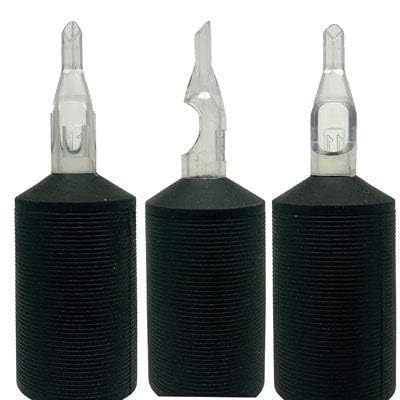 Diamond Tip 1" Tattoo Disposable Clear Tube Grips 20pcs (9 Diamond)