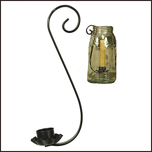 Country Nick Nacks Mason Jar Taper Candle Holder