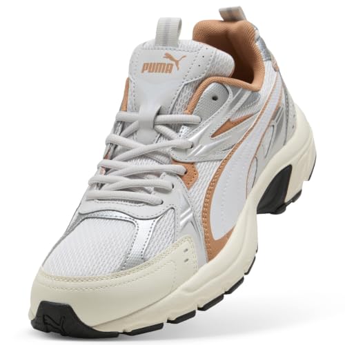 PUMA Erwachsene Milenio Tech Sneakers 42, Feather Gray White Cinnabar Orange – Ansicht 6