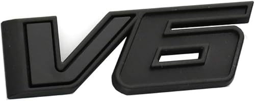 Miniatura 2 de 1 calcomanía de repuesto para placa de identificación 3D con emblema V6 para Canyon Colorado 17-21 (negro mate)