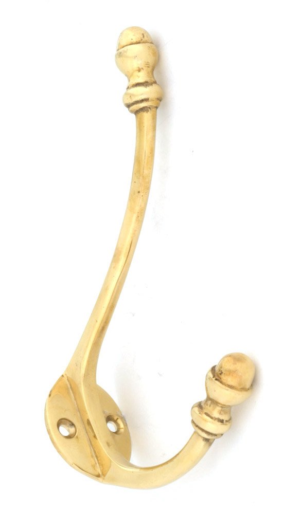From the Anvil 83525 Hat and Coat Hook - Polished Brass