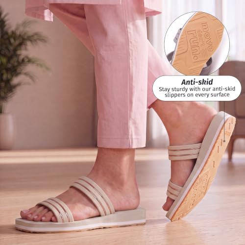 Image of YOHO Indiglo Stylish & Comfortable Flats for Women | Lightweight, Anti-Skid, Orthopedic, Cushioned Footpharma Footbed, Casual & Fashionable for Everyday Use