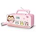 Produktbild CD-Radio für Kinder mit Mikrofon und Sing-A-Long Karaoke Funktion (CD / MP3, USB, AUX-In, LCD-Display, Teleskopantenne), Pink mit Eulenmotiven