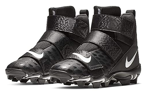 Nike Force Savage 2 Shark (Gs) Big Kids Football Cleat (Black/White, Numeric_5) #TOP1