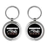[ロニコン] キーリング アンダーテール キーホルダー キーチェーン ステンレス鋼 Keyring 鍵チェーン 丸型鍵入れ キーチャーム 軽量 防水