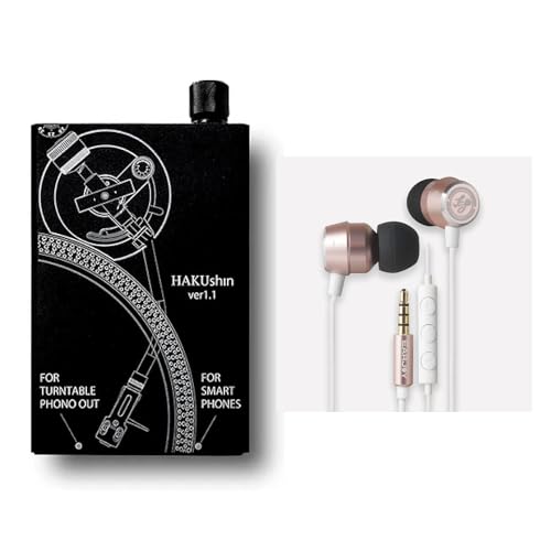 HAKU HAKUshin EARJOY �Ƃł̓��R�[�h���A�O�ł̓X�}�z�� �C���z���Ŋy���ރ|�[�^�u���t�H�m�A���v �L���C���z�������Z�b�g �t�H�mEQ�E���z�A�[�X�EDAC�E4.4mm�o�����X�o�͓��� (�s���N�S�[���h)