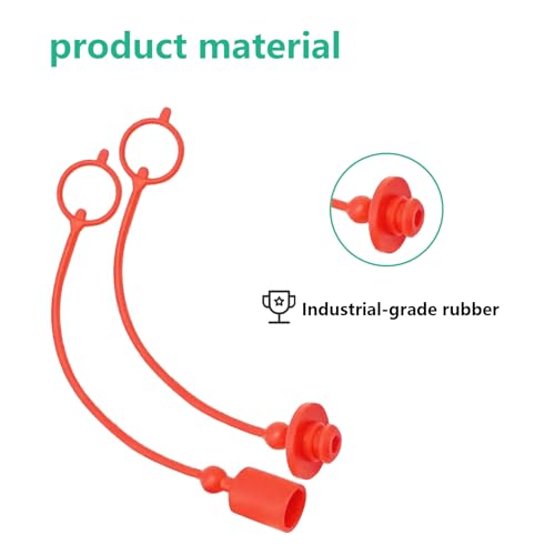 Image of 1 /4 inch Hydraulic Caps & Plugs Compatible With ISO7241-B (ISO-B) and ISO 5675 Hydraulic Quick Disconnects Coupler