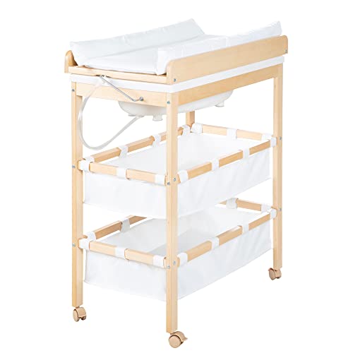 Bain bébé dès la naissance facilité avec le combiné à langer roba Baby Pool - 2