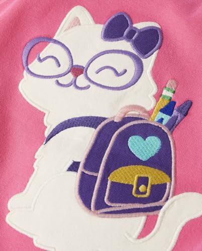 Gymboree Girls' and Toddler Embroidered School T-Shirt2