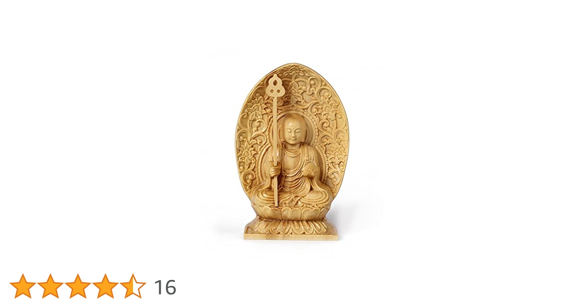 【特価・新品】 地蔵菩薩　柘植　総高さ約16㎝ 　仏像　地蔵 特価・新品】 地蔵菩薩 柘植 総高さ約16㎝ 仏像 地蔵 Amazon.co.jp: