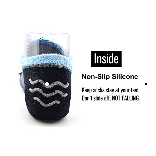 Busy Socks Mens No Show Low Cut Socks Women's Invisible Liner Thin Socks with Non-Slip Heel Grips,Recycled Socks,1/5 Pack3