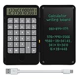 NEWYES Calculatrice Rechargeable la dernière Mode avec Tablette d'Ecriture Électronique LCD 6,5 Pouces (Noir)