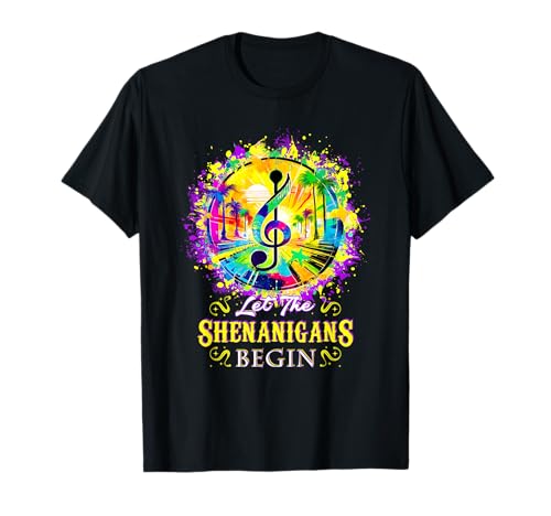 Mardi Gras Shirt Let The Shenanigans Begin Mardi Gras Outfit T-Shirt