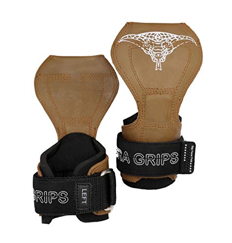 Image of Cobra Grips Weight Lifting Gloves with Adjustable Neoprene Padded Wrist Wraps - Heavy Duty Alternative to Power Lifting Hooks for Deadlifts