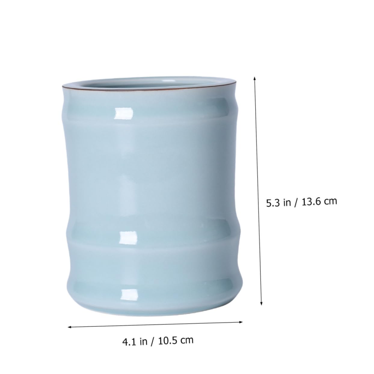 Zylindrischer Stiftehalter aus Keramik, Elegant, Groß, für Aufbewahrung