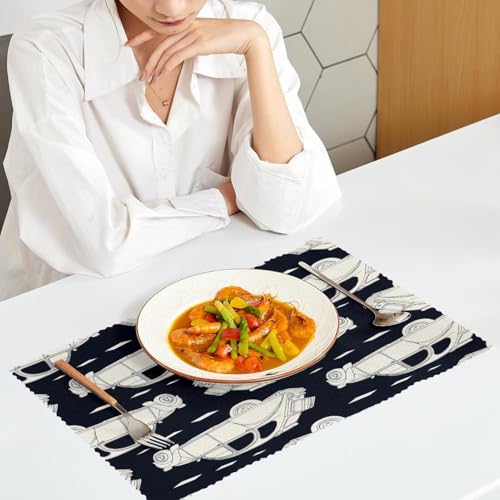 Set de table de salle à manger style rétro pour dîner convivial - 7