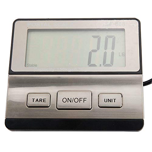 200Kg 440Lb Industrial Digital Postal Scale, Mocco Heavy Duty Stainless Steel Large Platform With Weighing Indicator Powered By Batteries Or Ac Adapter For Ups Usps Floor Bench Office Weight #TOP3