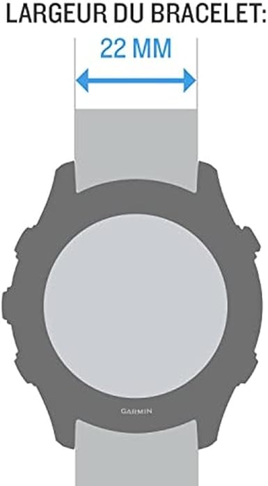 Garmin　QUICKFIT22　WATCH BAND Garmin QuickFit 22 Watch Bands, Vented Titanium Bracelet with