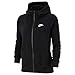 Nike Damen W NSW ESSNTL HOODIE FZ FLC Sweatshirt, black/(white), XS