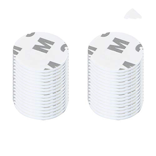 100 Piezas Almohadillas Adhesivas Doble Cara Cinta Adhesiva de Espuma EVA pared Superficie Globo Navidad Goma Espejo Imagen Bricolaje HabitaciÓN Cocina Oficina Foto, Blanco Redondo Cover