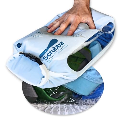 Scrubba Wash Bag UNTOUCHED - Patented Washboard-in-a-Bag...