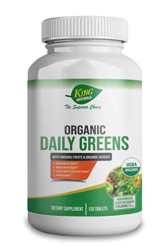 King-Naturals-Organic-Daily-Greens-with-Organic-Fruits-Organic-Veggies-USDA-Certified-Non-GMO-Vegan-Tablets-Superfoods-On-The-Go-Immune-Health-Antioxidant-Natural-Health-Energy-Support