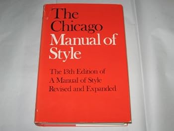 Hardcover The Chicago Manual of Style. [Subtitle]: Thirteenth Edition. Book