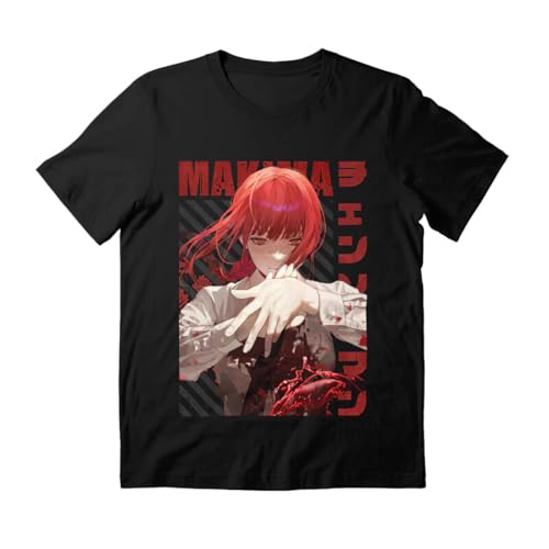 KICHANA Shirts Chainsaw Sleeve Man Friends Makima Birthday Cotton Tee Unisex T-Shirt Presents Gift Holidays Christmas Multicolor