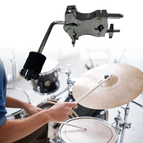 Metal Cowbell Holder Drum Stand Extension Clip Connecting Bracket Clamp Drum Hardware Replacement Parts Enduring Metal Cowbell Holder miniatura 3