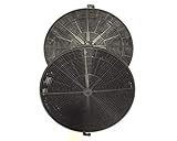 Range Hood Charcoal Filters | Filter and Recirculate the Air | Set of 2, Black