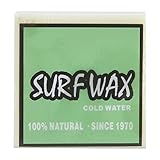 Qukaim Water Surf Wax - Cera antideslizante para surf, color verde, adecuada para tablas de surf, skimboards y patinetas, resistente al agua, 100 g