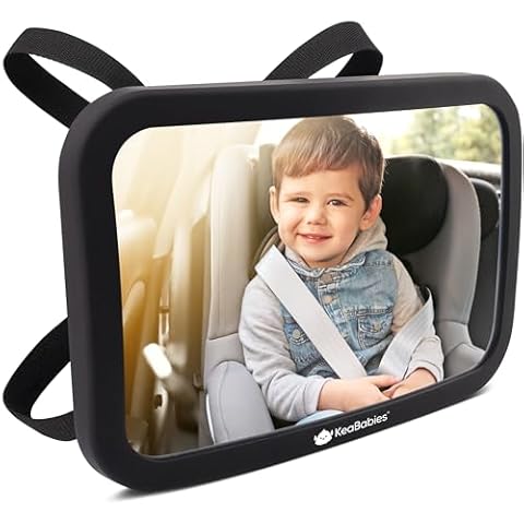 KeaBabies Shatterproof Baby Car Mirror Cover