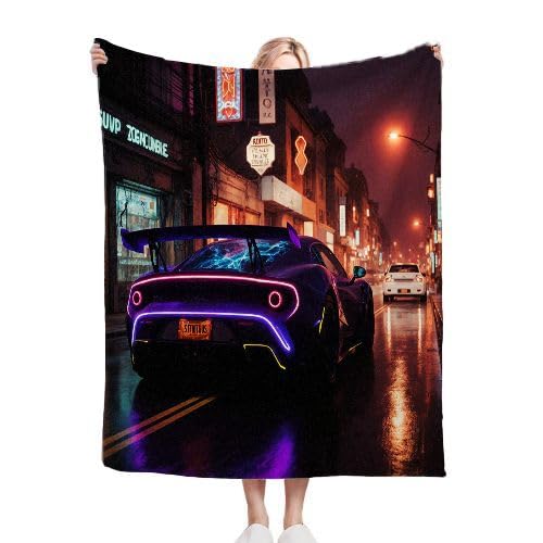 Douce Flanelle Couverture de lit 220x240 en microfibre tissée haute densité voiture 3D
