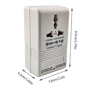 Transformateur de tension 110V à 230V 100W Adaptateur de voyage dans le monde entier Transformateur 110V / 120V à 220V / 240V Appareils électriques applicables aux États-Unis, Japon