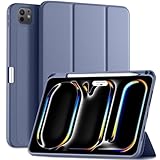 Maledan【最新型】対応iPad Pro 11インチ ケース M4 (2024・第5世代）専用ケース 高級PU合成レザー+TPU 軽量 衝撃吸収 肌触感 オートウェイク/スリープ機能対応 2Wayスタンド Pencil Pro充電収納対応