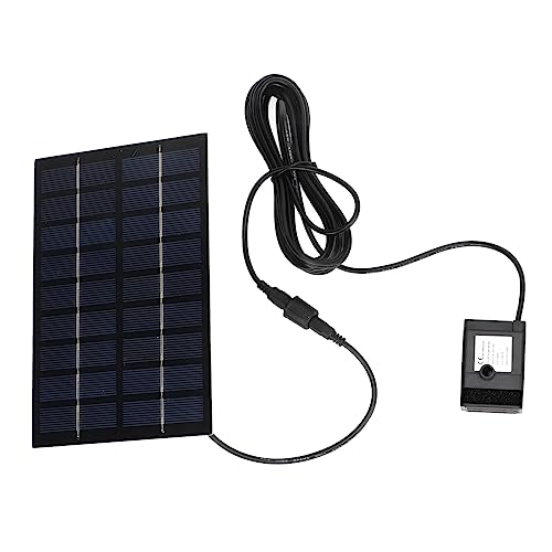 Bomba de estanque solar anti-atascos de 9V con boquillas intercambiables