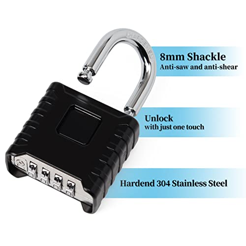 Weielt Heavy Duty Combination Padlocks Outdoor - Image 3