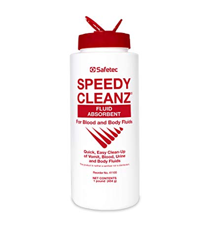 Image of Safetec Speedy Cleanz Fluid Absorbent 16 oz. Shaker Top Bottle (Pack of 6 Bottles)