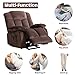 CANMOV Power Lift Electric Recliner Chair for Elderly- Heavy Duty and Safety Motion Reclining Mechanism-Antiskid Fabric Sofa for Living Room, Chocolate