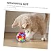 COLLBATH 3pcs Cat Teasing Stick Toy Cat Balls Playthings Pet Supplies for Happy