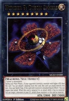 Number 9: Dyson Sphere MGED-EN089 Rare Englisch Boosterfrisch 1. Auflage - Maximum Gold: EL Dorado - mit ReCollectibles-Versandschutz - für Yu-Gi-Oh!