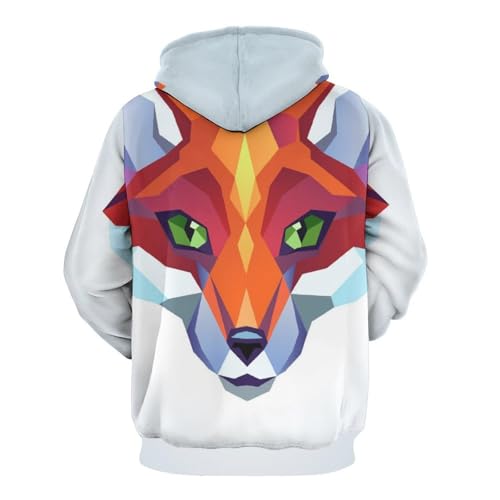 Sweatshirt renard à capuche pull idéal pour vos sorties et soirées cocooning S