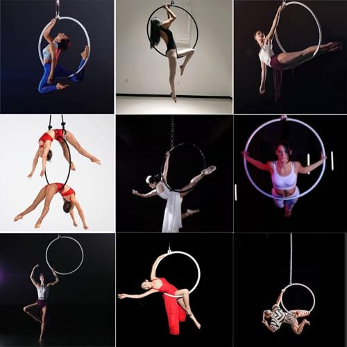 Anilla de Yoga Aéreo Lyra Hoop de Acero Inoxidable 32mm miniatura 5