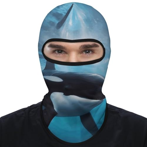 Balaclava para hombre, máscara para esquí y ciclismo, protección facial y cervical, ajuste ergonómico miniatura 7
