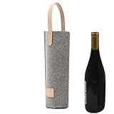 Hanwen Bolsa de regalo de vino | Bolsa térmica acolchada para vino isotérmica para una botella, bolsa de regalo de vino para viajes y picnics, gran regalo para los amantes del vino
