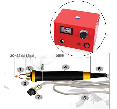 Professional High Temperature Thermal Insulation Material Cover Gourd Pyrography Pen for 50W Gourd Pyrography Machine (Pyrography Pen)