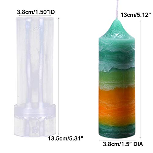 Meimeida Plastic Candle Molds For Candle Making Set Of 3 - Including Pillar Mold, Cylinder Mold And Sphere Mold - Make Your Own Candles - Great For Diy Homemade Candles #TOP3