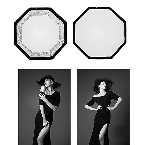 Triopo Softbox 21.6in/55cm Octagon Umbrella Photography Softbox for Godox V860II V860III V850II V850III TT600 TT685 TT685II YN560 III IV JY-680A, etc Flash Speedlite Speedlight Soft Boxes (KS2-55)