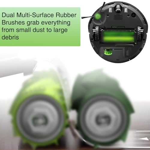 Replacement Parts for i3 i3+ i7 i7+ i4 E5 E6 E7 i6 i6+i8 i8+/Plus J7 I E J Series Vacuum Cleaner 2 Set of multi-surface Rubber Roller Brush & 8 Filters & 8 Side Brushes - Thumbnail 5