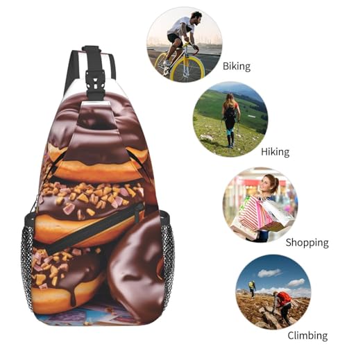 Bolso Cruzado Donuts Chocolate para Hombre y Mujer miniatura 6